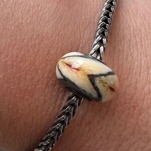 Trollbeads Black Squirrel glass bead (retired)